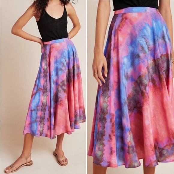 Anthropologie Dresses & Skirts - Anthopologie Joni size S Tie-Dye Midi Skirt by Bl^nk London New without tag